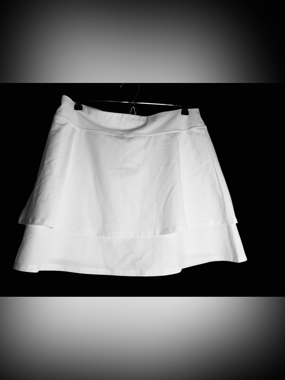Chico’s Weekend Bliss Tiered Short Skirt Women's Regular Size 1 Medium NWT